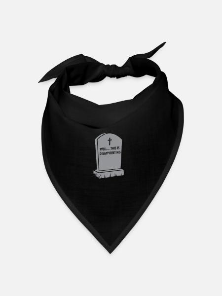 Grab Galgen Humor, naja... Das ist - Bandana Dreieckstuch - Schwarz