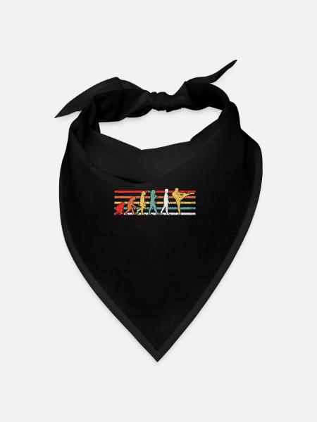Kickboxen Kickboxer - Bandana Dreieckstuch - Schwarz