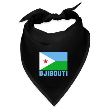 Dschibuti - Bandana Dreieckstuch - Schwarz - Vorne