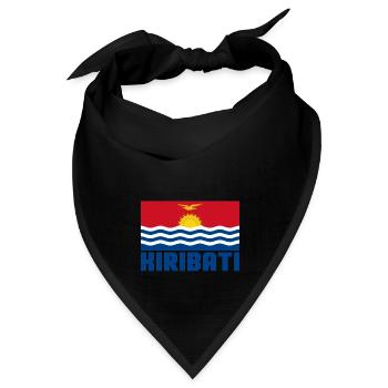 Kiribati - Bandana Dreieckstuch - Schwarz - Vorne