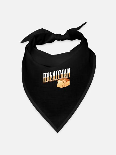 Brot - Bandana Dreieckstuch - Schwarz