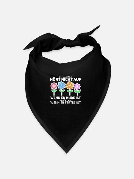 Gärtner - Bandana Dreieckstuch - Schwarz