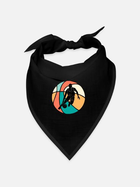 Basketball Basketball - Bandana Dreieckstuch - Schwarz