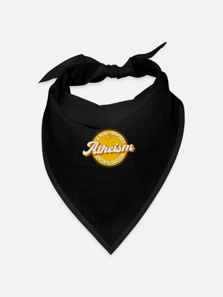 Atheismus Atheismus Eine Nicht-Propheten-Organisation - Bandana Dreieckstuch - Schwarz