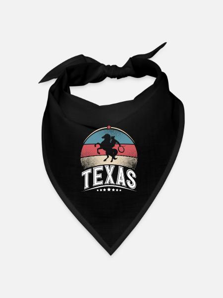 Texas - Bandana Dreieckstuch - Schwarz