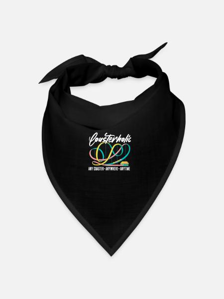 Achterbahn - Bandana Dreieckstuch - Schwarz