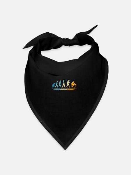 Gamer PC games gaming Konsolen zocken Evolution - Bandana Dreieckstuch - Schwarz