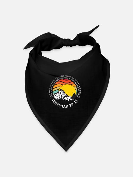 Christliche Geschenk Hoffnung - Bandana Dreieckstuch - Schwarz