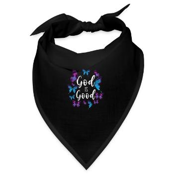 Christian Bible Verse Quote - Bandana Dreieckstuch - Schwarz - Vorne