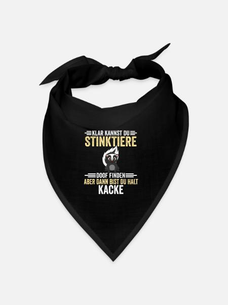 Stinktiere Stinktier Zootier - Bandana Dreieckstuch - Schwarz