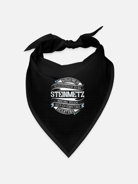 Steinmetz - Bandana Dreieckstuch - Schwarz