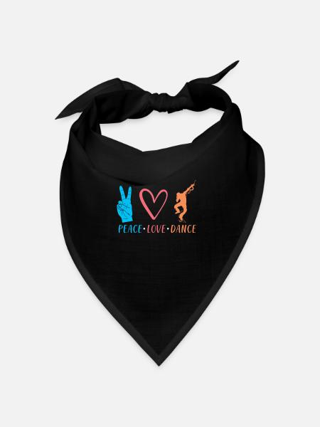 Tanzen Tänzer Geschenk - Bandana Dreieckstuch - Schwarz