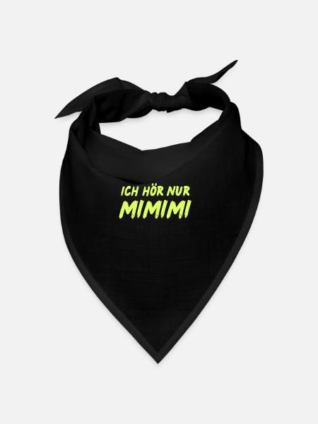 Mimimi - Bandana Dreieckstuch - Schwarz
