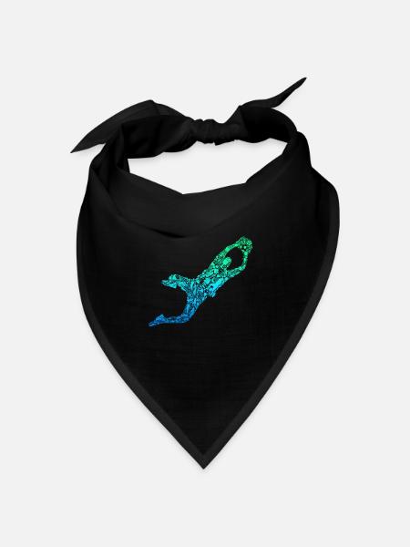 Fußball Torwart Torhüter - Bandana Dreieckstuch - Schwarz