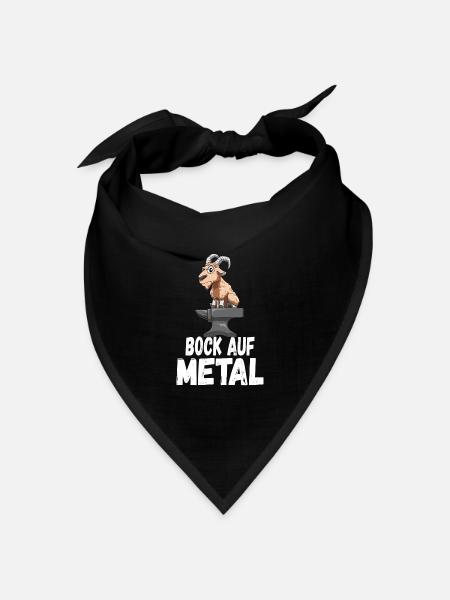 Bock auf Metal - Bandana Dreieckstuch - Schwarz