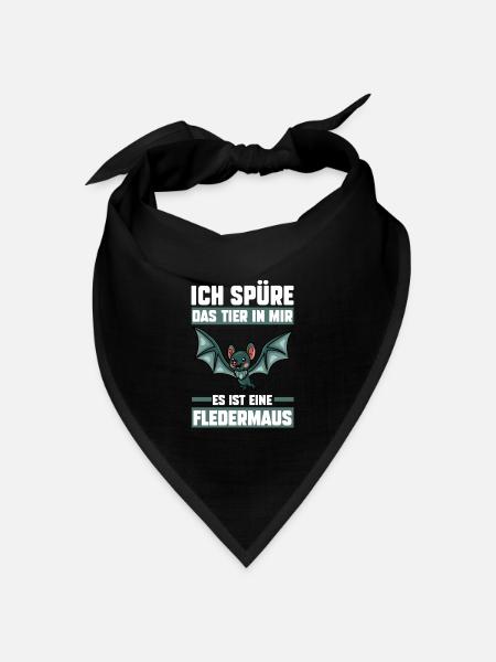 Fledermaus - Bandana Dreieckstuch - Schwarz