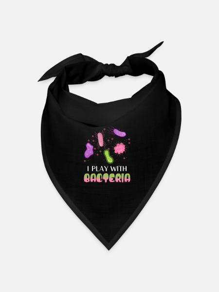 Biologie Spruch - Bandana Dreieckstuch - Schwarz