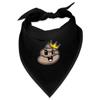 Kacke König - Bandana Dreieckstuch - Schwarz - Vorne