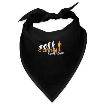 CLARINET EVOLUTION - Bandana Dreieckstuch - Schwarz - Vorne