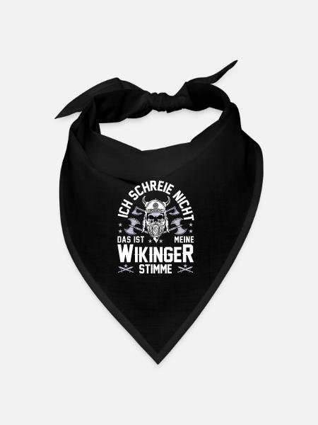 Nordische Mythologie Wikinger Germanen Seefahrer - Bandana Dreieckstuch - Schwarz