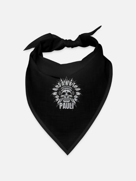 St pauli. St pauli Fan. Paulianer Hamburger fan - Bandana Dreieckstuch - Schwarz