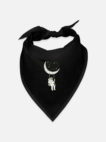 Weltraum - Bandana Dreieckstuch - Schwarz