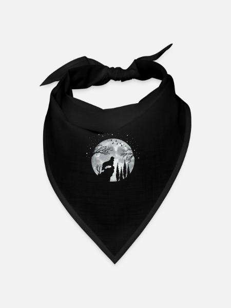 King Charles Cavalier Hund - Bandana Dreieckstuch - Schwarz