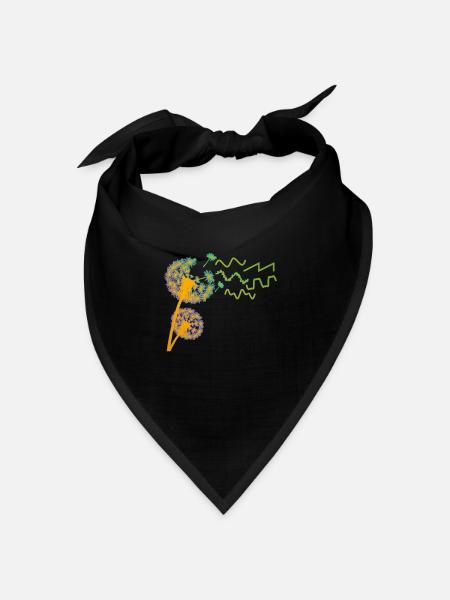 Synthesizer Pusteblume Synthesizers - Bandana Dreieckstuch - Schwarz