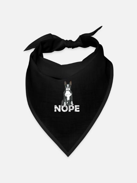 Boston Terrier - Bandana Dreieckstuch - Schwarz