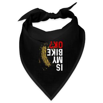 Dirt Bike - Bandana Dreieckstuch - Schwarz - Vorne