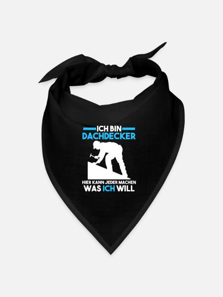 Dachdecker - Bandana Dreieckstuch - Schwarz