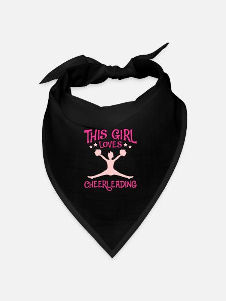 Cheerleading - Bandana Dreieckstuch - Schwarz