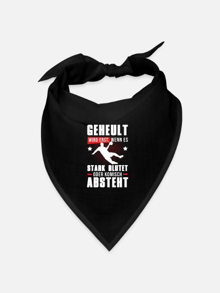 Handball Handballer Geheult Wird Wenn Es Absteht - Bandana Dreieckstuch - Schwarz