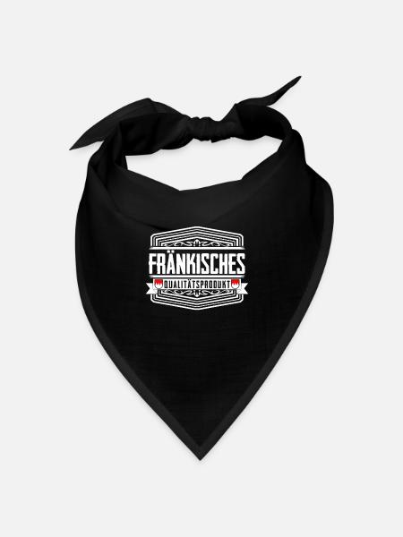 Franken Fränkisch Franke - Bandana Dreieckstuch - Schwarz