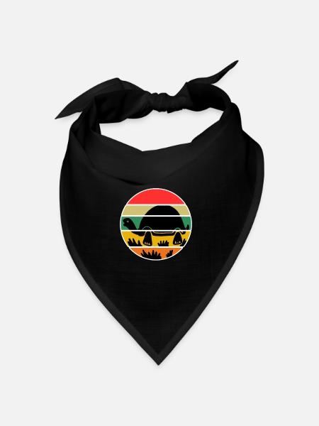 Schildkröte - Bandana Dreieckstuch - Schwarz