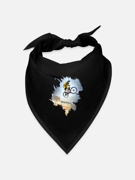 Mountainbike | Mountainbiker | Downhill - Bandana Dreieckstuch - Schwarz