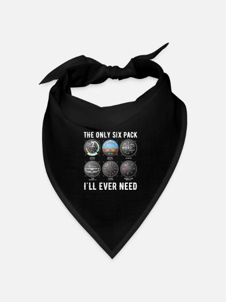 Pilot - Bandana Dreieckstuch - Schwarz