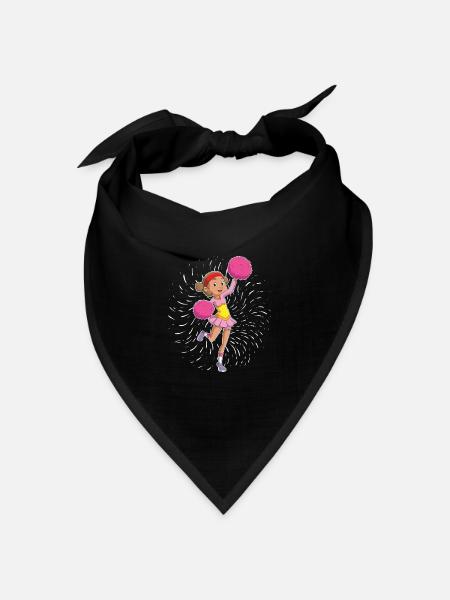 Cheerleading Cheerleader - Bandana Dreieckstuch - Schwarz