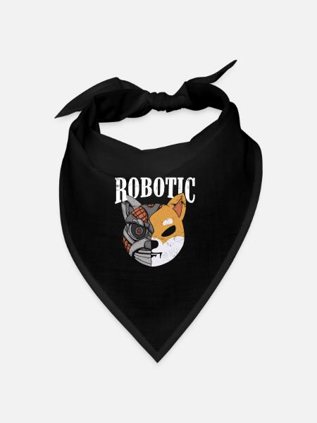 Roboterdesign Für Roboteringenieur Oder Fans - Bandana Dreieckstuch - Schwarz