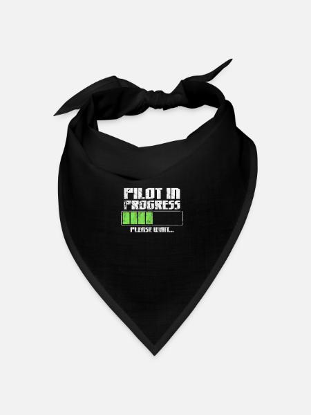 Pilot - Bandana Dreieckstuch - Schwarz