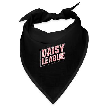Hobbygärtner Garten Gärtner Gänseblume - Bandana Dreieckstuch - Schwarz - Vorne