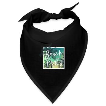 party beach Design for a people who look for party - Bandana Dreieckstuch - Schwarz - Vorne