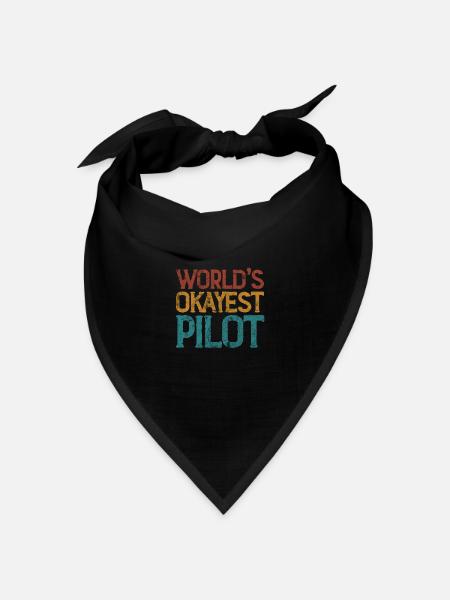 Pilot - Bandana Dreieckstuch - Schwarz