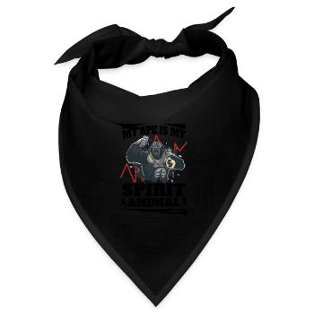 My Ape Is My Spirit Animal - Bandana Dreieckstuch - Schwarz - Vorne
