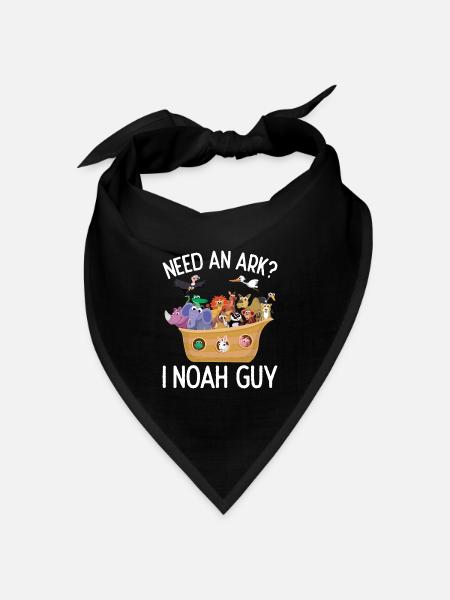 Arche Arche Noah Bibel Noahs Ark Tiere - Bandana Dreieckstuch - Schwarz