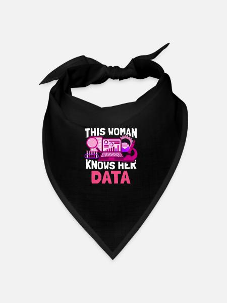 Big Data Science Engineer Scientist Analyst - Bandana Dreieckstuch - Schwarz