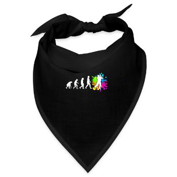Paintball Evolution Paintballer - Bandana Dreieckstuch - Schwarz - Vorne