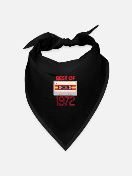 1972 50. Geburtstag 50 Jahre Geschenk - Bandana Dreieckstuch - Schwarz