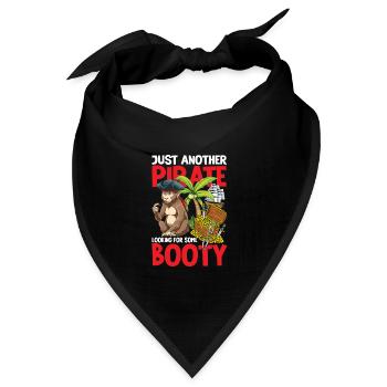 Just Another Pirate Looking For Some Booty - Bandana Dreieckstuch - Schwarz - Vorne