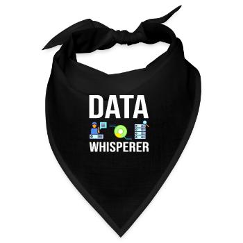 Datenwissenschaftler Data Science Wissenschaft - Bandana Dreieckstuch - Schwarz - Vorne